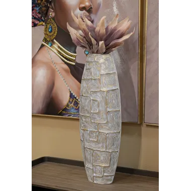 Wazon z żywicy ECLIPS TOWER 25,5x12,5x69,5 cm